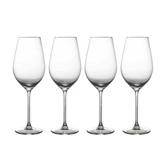 Set of 4 Wine Glasses - Clear, Glass image