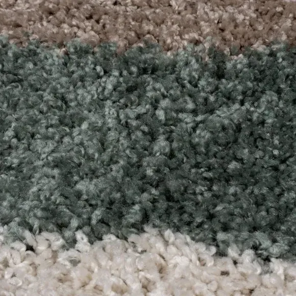 Shaggy Berber Rug - Blue, Polypropylene