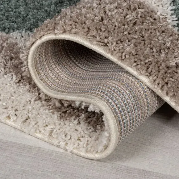 Shaggy Berber Rug - Blue, Polypropylene