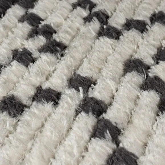 Shaggy Berber Rug - White
