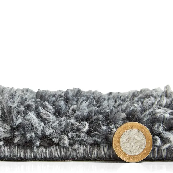 Shaggy Rug - Grey Ivory, Polypropylene