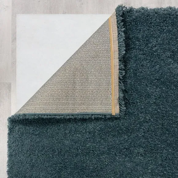 Shaggy Rug with 5cm Pile - Blue, Synthetic