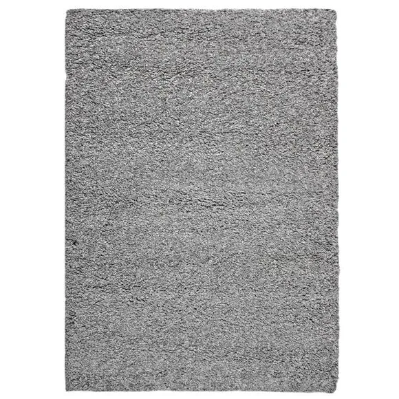 Shaggy Rug with 5cm Pile - Grey, Synthetic