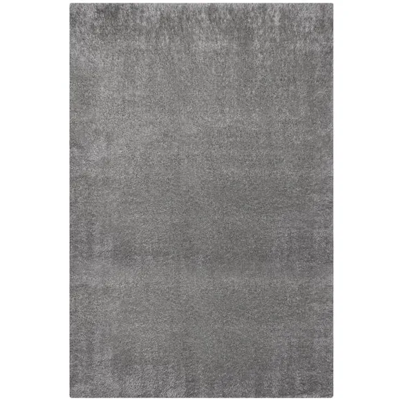 Shaggy Rug with Lustrous Yarns - Pale Grey, Polyester