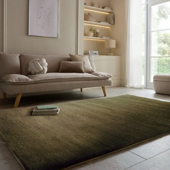 Shaggy Rug with Luxe Sheen - Sage