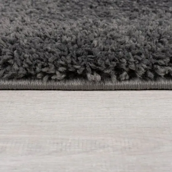 Shaggy Runner Rug - Charcoal, Polypropylene