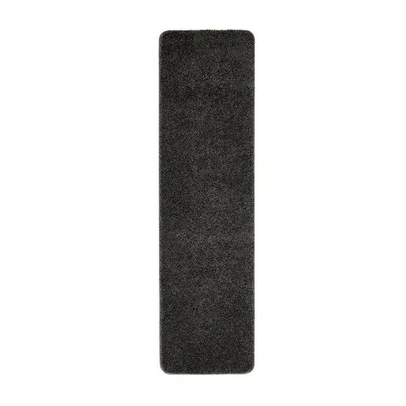 Shaggy Runner Rug Machine Washable - Charcoal