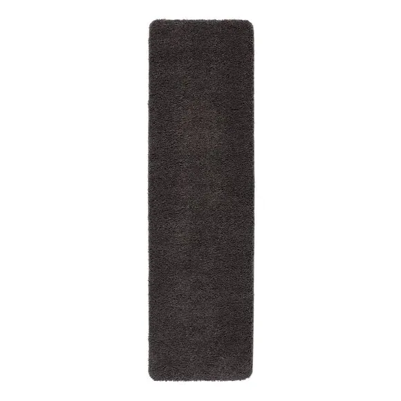 Shaggy Runner Rug Machine Washable - Charcoal