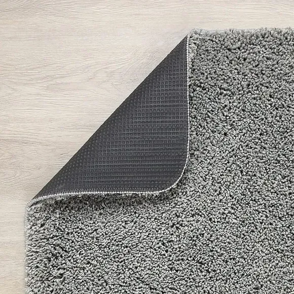 Shaggy Runner Rug Machine Washable - Grey