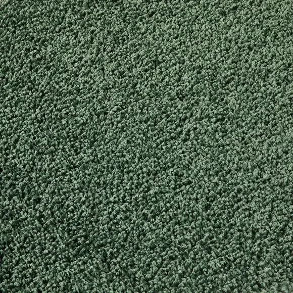 Shaggy Runner Rug Machine Washable - Olive