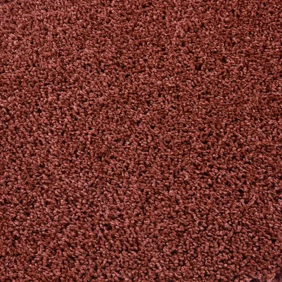 Shaggy Runner Rug Machine Washable - Rust