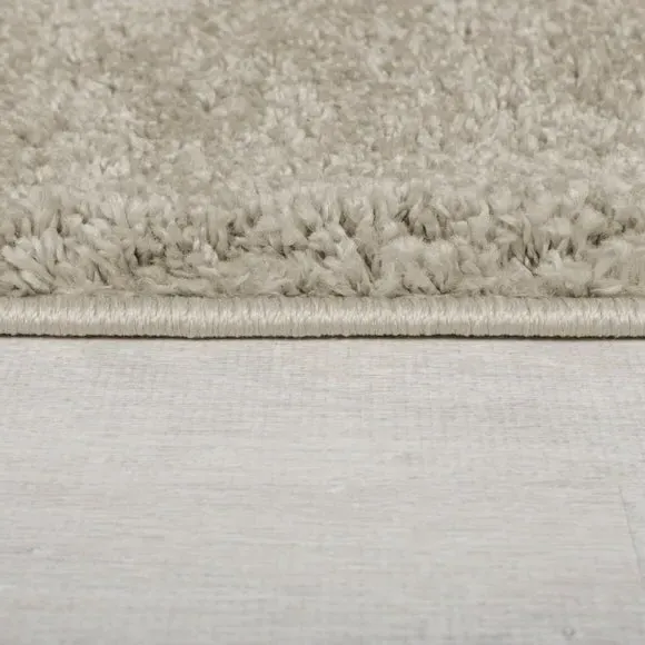 Shaggy Runner Rug - Natural, Polypropylene