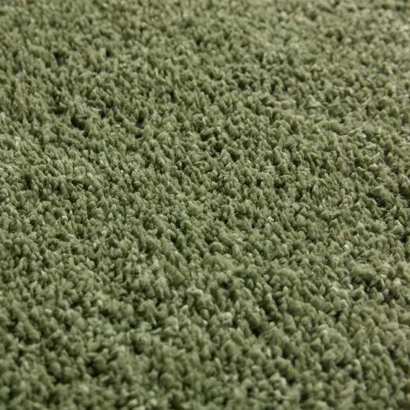 Shaggy Runner Rug - Olive, Polypropylene