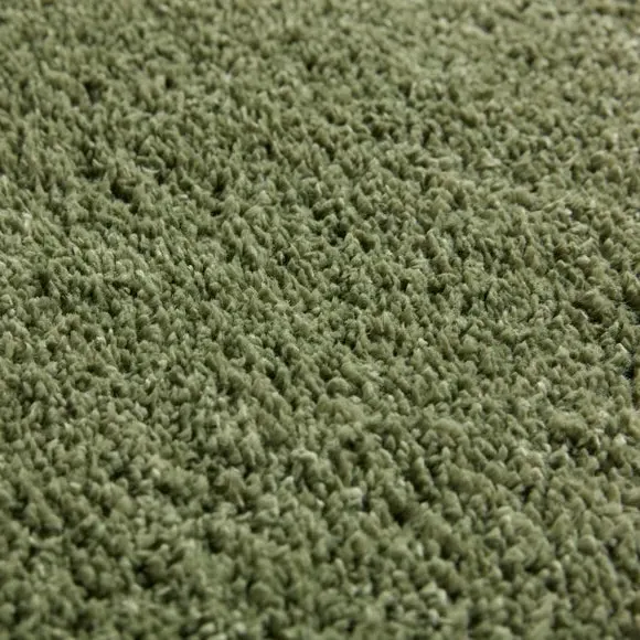 Shaggy Runner Rug - Olive, Polypropylene