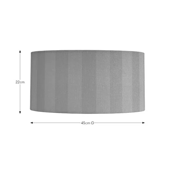 Shallow Drum Lamp Shade Striped - Magenta, Fabric
