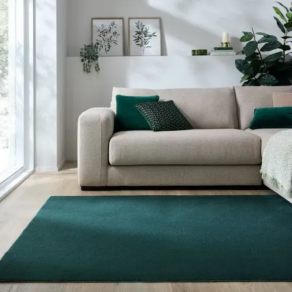 Sheen Pile Rug - Bottle Green image