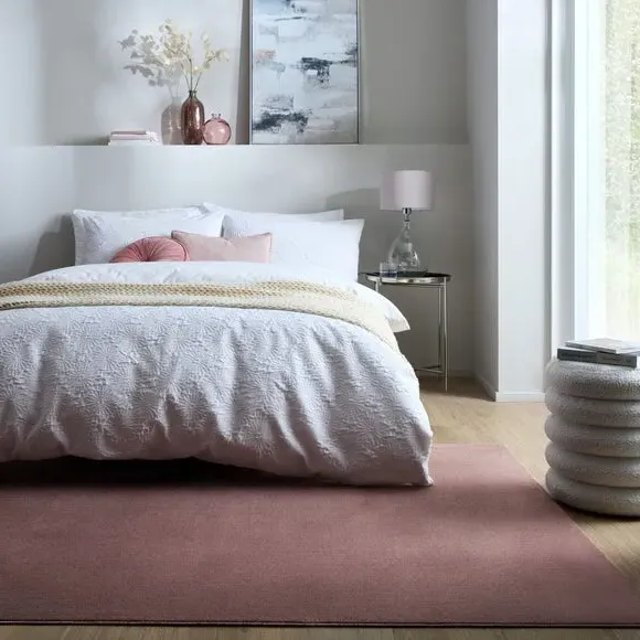 Sheen Pile Rug - Dusky Pink