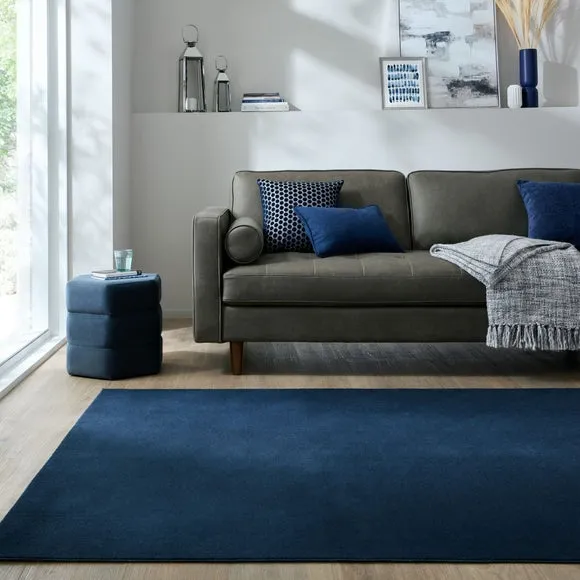 Sheen Pile Rug - Navy