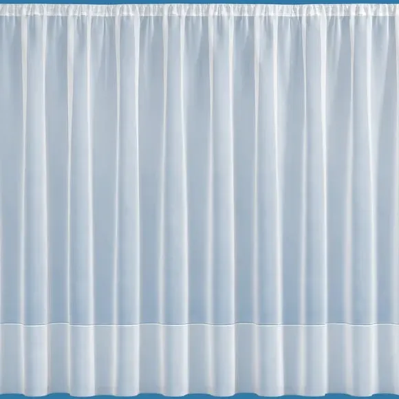 Sheer Voile Fabric by the Metre - White