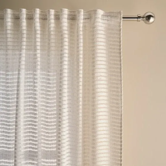 Sheer Voile Panel Multiway Header - Natural