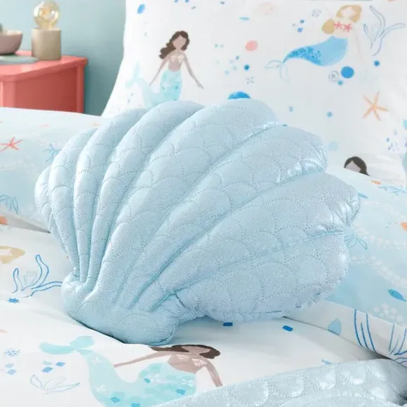 Shell Cushion with Embroidery - Multicolor