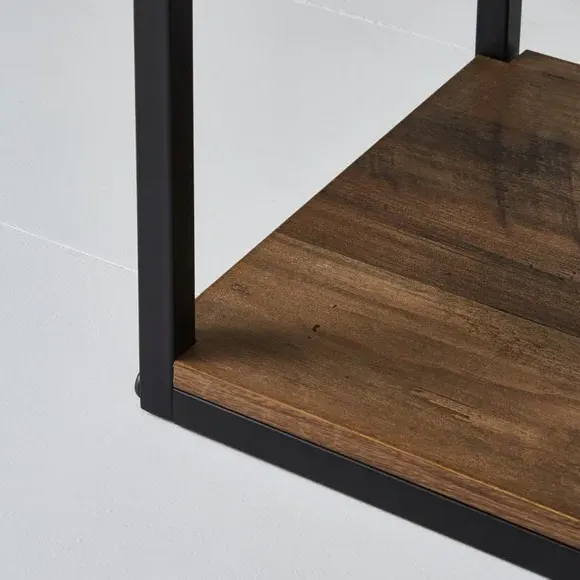 Shelved Floor Lamp - Pine, Wood
