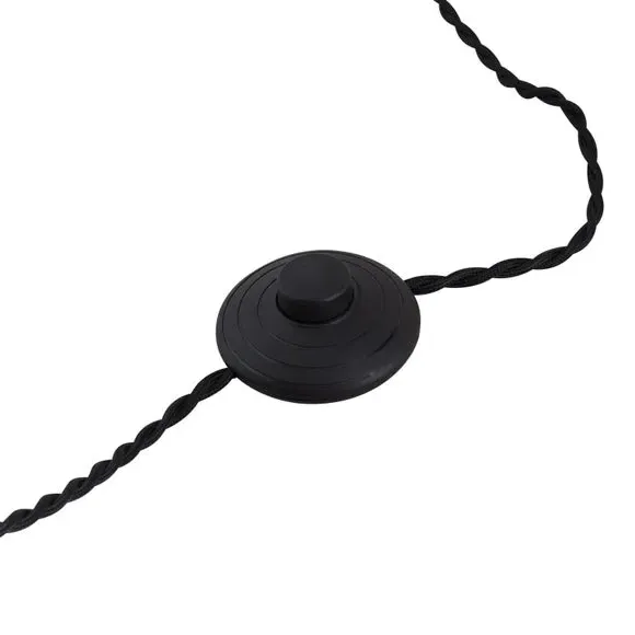 Shelved Floor Lamp with Storage - Black