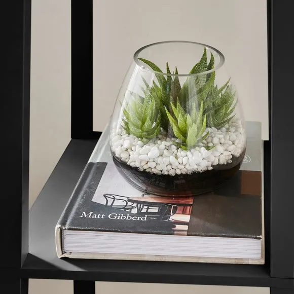 Shelved Floor Lamp with Storage - Black