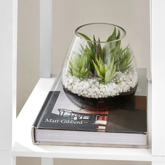 Shelved Floor Lamp with Storage - White