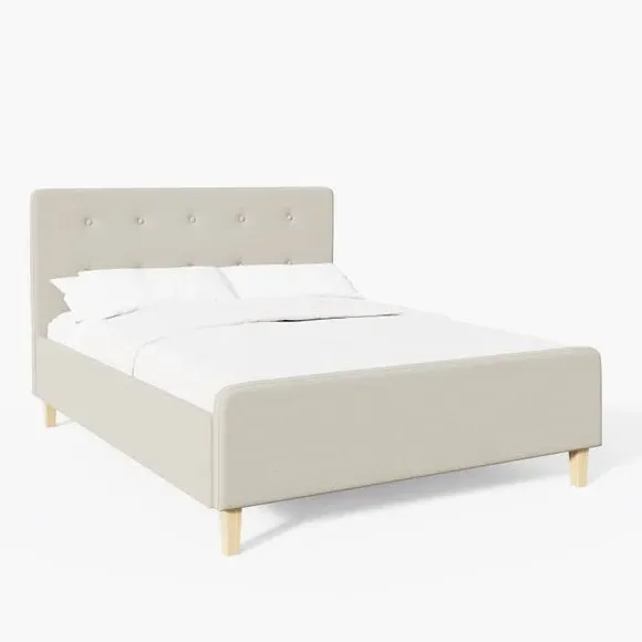 Side Lift Ottoman Bed Frame - Natural, Fabric