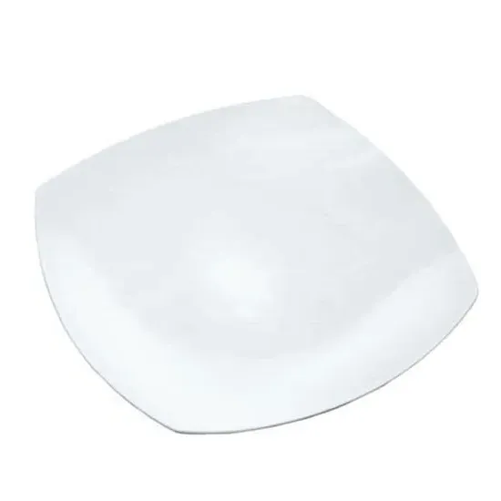Side Plate with Curved Design - White, Fine China image