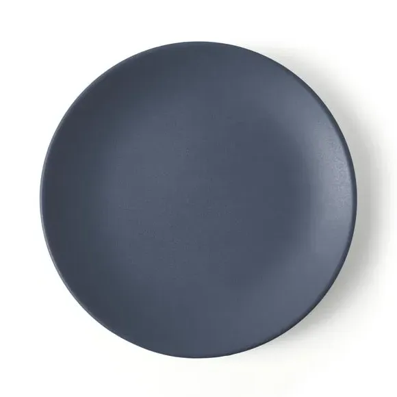 Side Plate with Matte Finish - Blue, Stoneware
