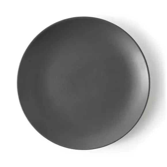 Side Plate with Matte Finish - Charcoal, Stoneware