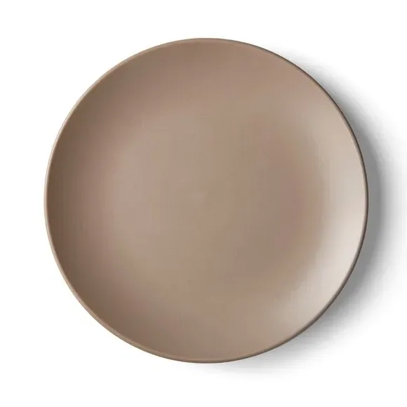 Side Plate with Matte Finish - Mushroom, Stoneware