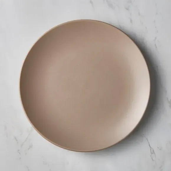 Side Plate with Matte Finish - Mushroom, Stoneware