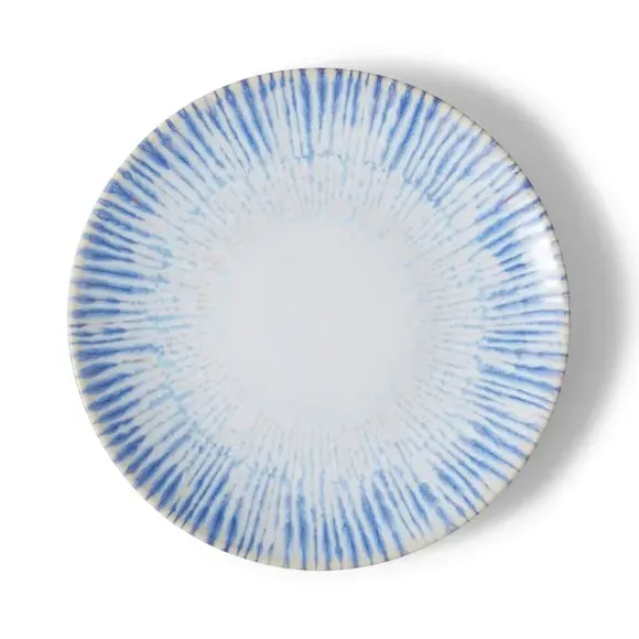 Side Plate with Reactive Glaze - Blue, Stoneware