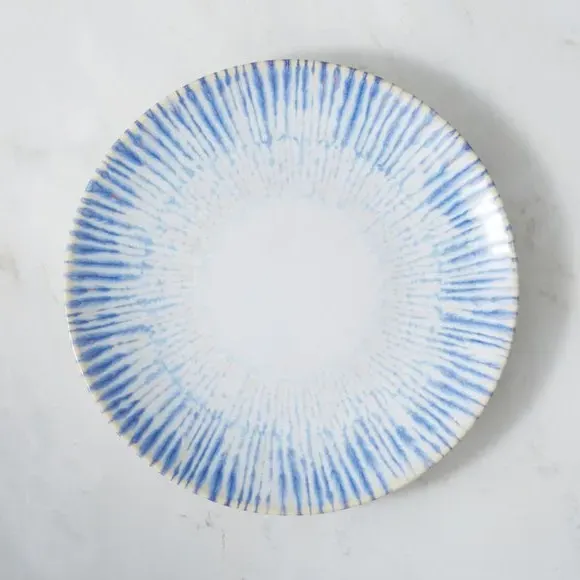 Side Plate with Reactive Glaze - Blue, Stoneware image