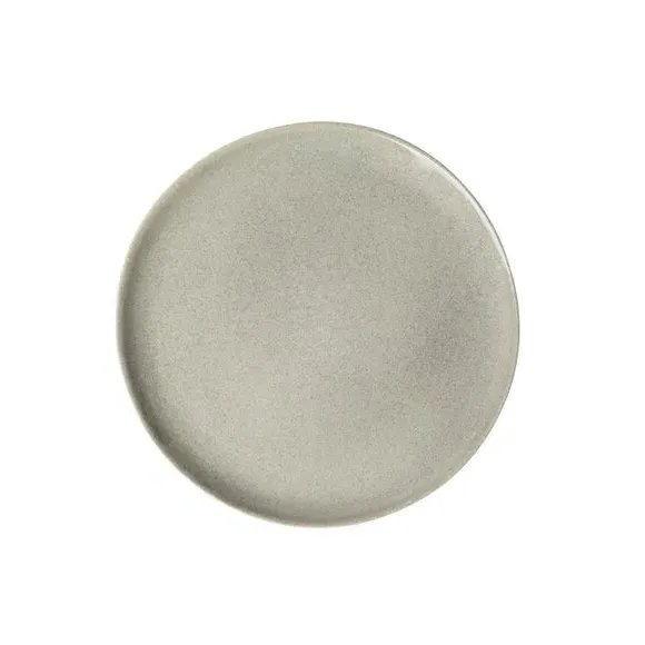 Side Plate with Reactive Glaze - Grey, Stoneware