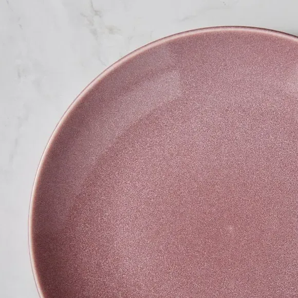 Side Plate with Reactive Glaze - Purple, Ceramic