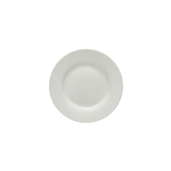 Side Plate with Rim Design - White, Porcelain image