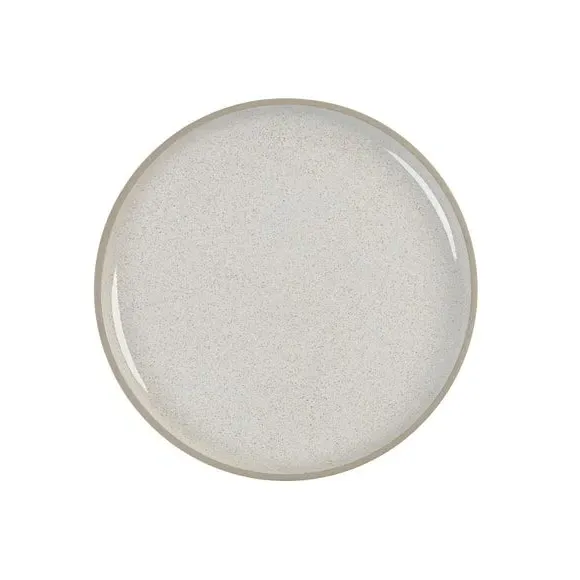 Side Plate with Speckle Glaze - White, Stoneware