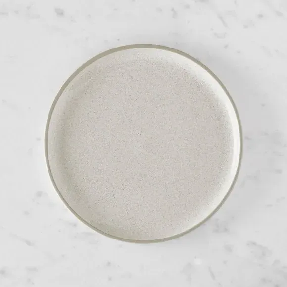 Side Plate with Speckle Glaze - White, Stoneware