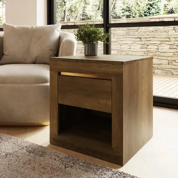 Side Table - Oak, Rubberwood