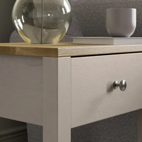 Side Table with Drawer - Stone