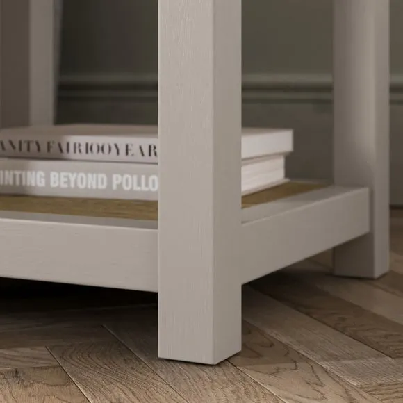 Side Table with Drawer - Stone