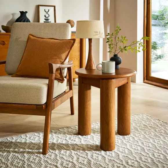 Side Table with Groove Handles - Wood image