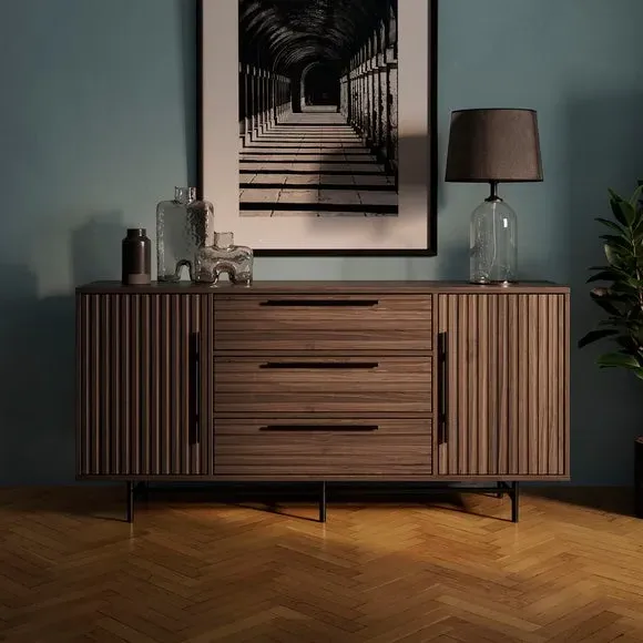 Sideboard with Storage - Walnut, Mango Wood image