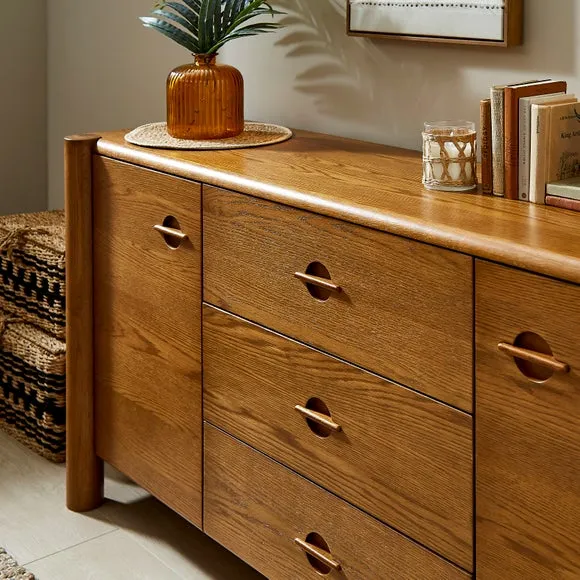Sideboard with Tube Legs - Mid Stained, Oak