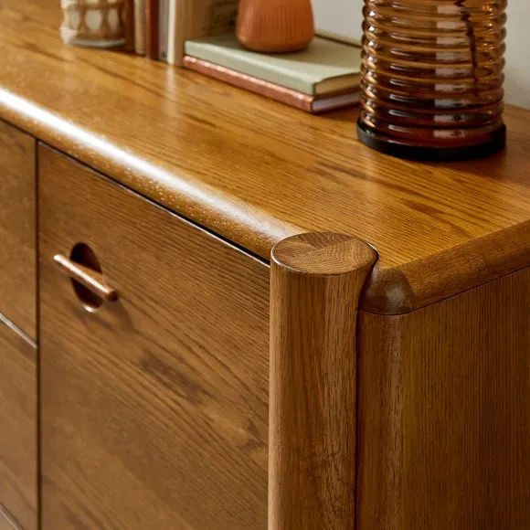 Sideboard with Tube Legs - Mid Stained, Oak