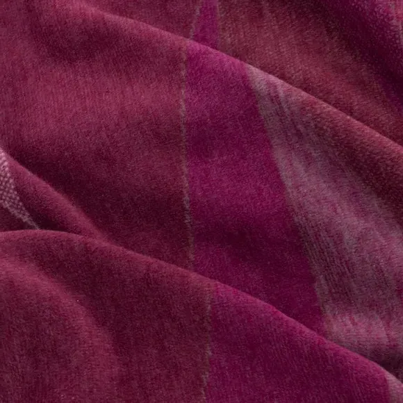 Single Blanket Geometric Print - Purple, Cotton